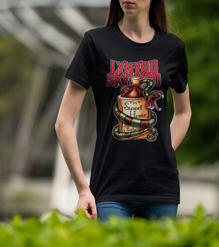 Lynyrd Skynyrd Sweet Home Alabama Decorative Snake Jug T-Shirt