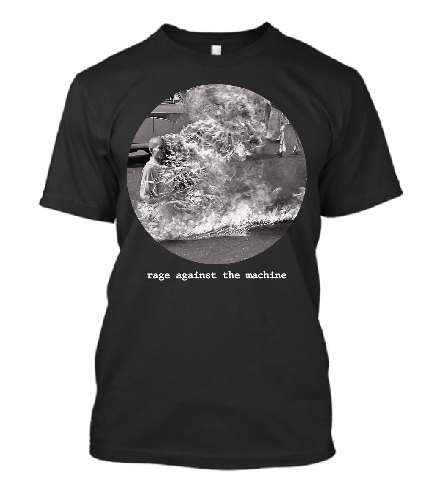 Rage Against The Machine Monk Protest Burning Self-Immolation T-Shirt