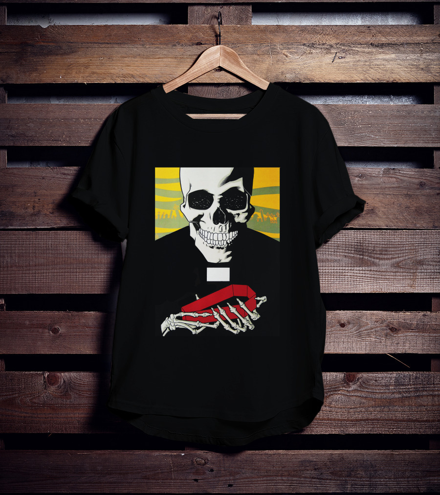 Brlg Skull Holding Red Object T-Shirt
