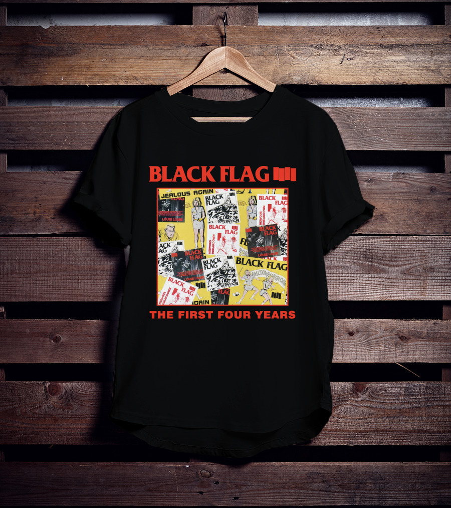 Black Flag The First Four Years Album Covers Collage T-Shirt