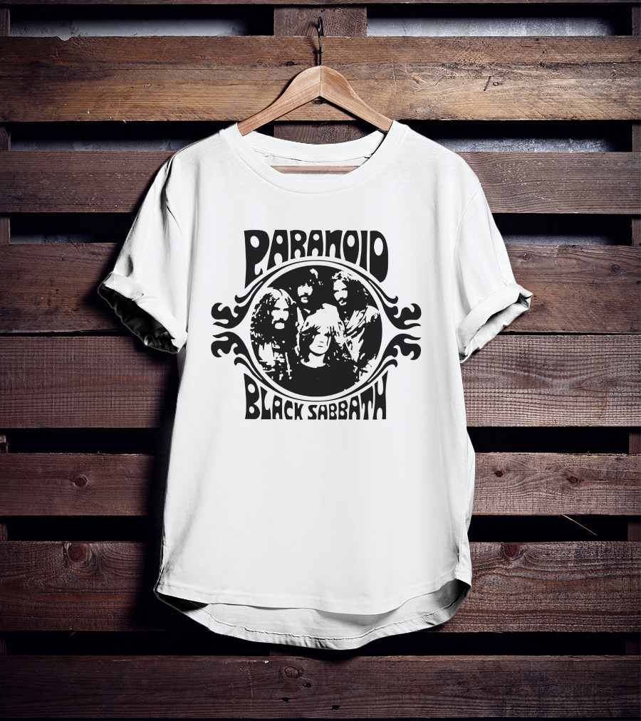Paranoid Black Sabbath Retro Band Members T-Shirt