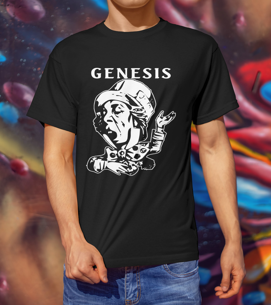 Genesis Trespass Style Face Art T-Shirt
