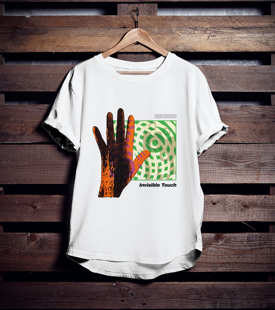 Genesis Invisible Touch Album Cover Hand Artwork T-Shirt