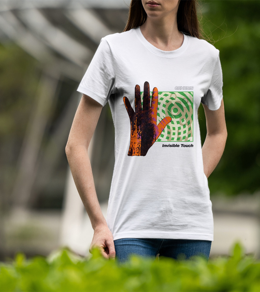 Genesis Invisible Touch Album Cover Hand Artwork T-Shirt