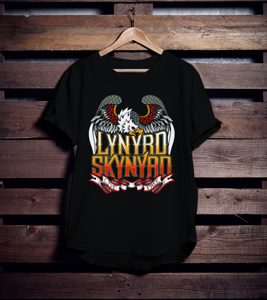 Lynyrd Skynyrd Live Free Eagle Wings T-Shirt