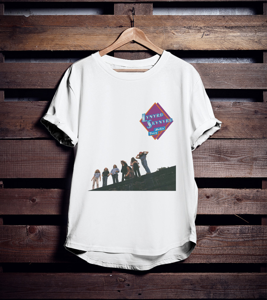 Lynyrd Skynyrd Nuthin' Fancy Band Members On Rooftop T-Shirt