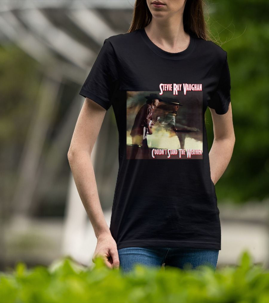 Stevie Ray Vaughan Couldn't Stand The Weather Album Art T-Shirt