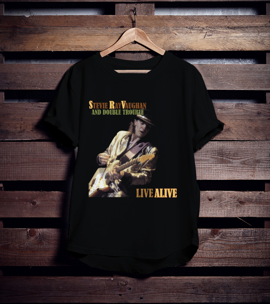 Stevie Ray Vaughan And Double Trouble Live Alive T-Shirt