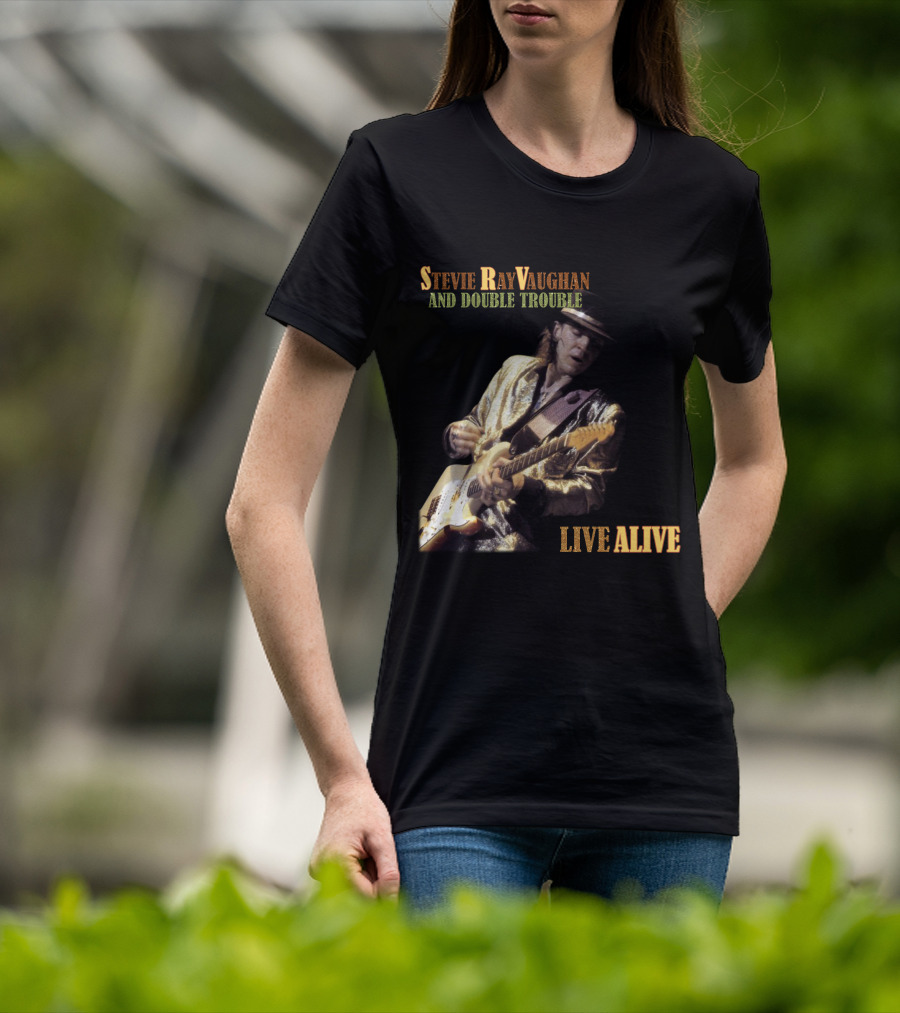Stevie Ray Vaughan And Double Trouble Live Alive T-Shirt