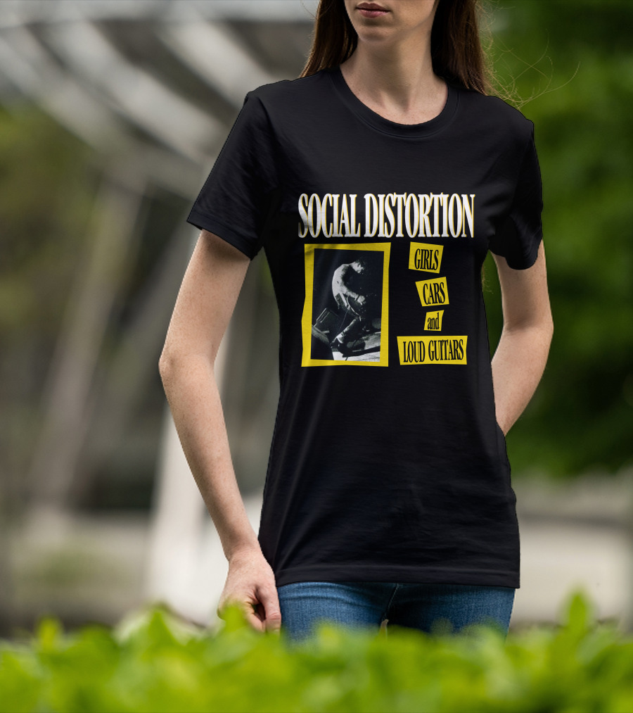 Social Distortion Girls Cars And Loud Guitars T-Shirt