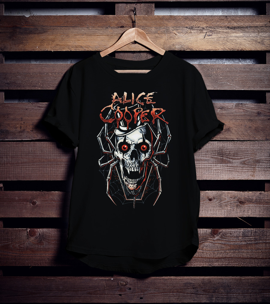 Alice Cooper Skull Spider Vintage T-Shirt