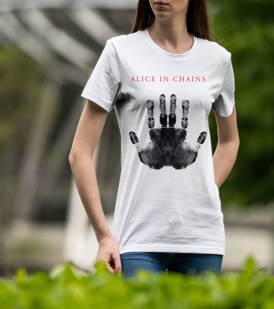 Alice In Chains Handprint With Numbers T-Shirt