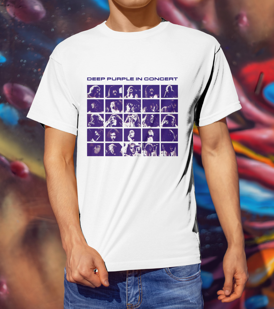 Deep Purple In Concert Grid Photos T-Shirt