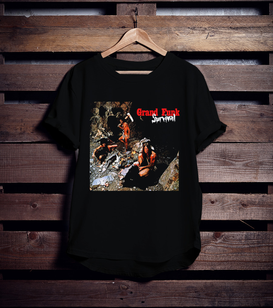 Grand Funk Railroad Survival Album Cover T-Shirt