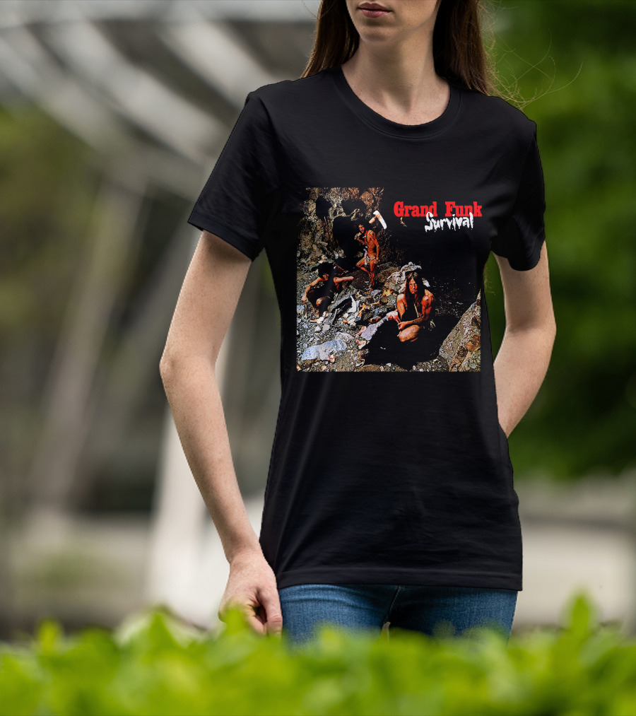 Grand Funk Railroad Survival Album Cover T-Shirt