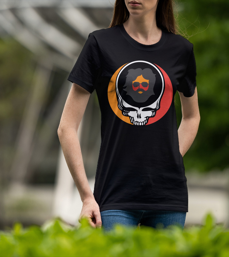 Gd Skull Icon With Sunglasses And Beard Retro T-Shirt