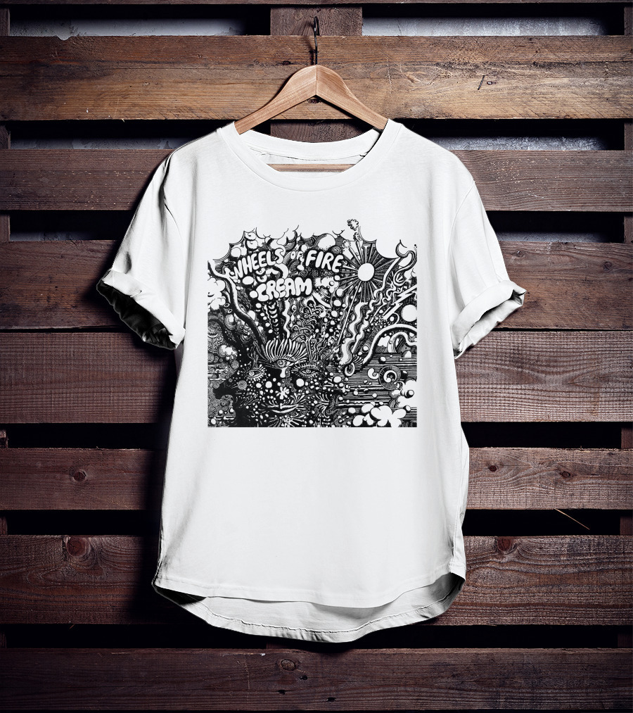 Wheels Of Fire Cream Psychedelic Artwork T-Shirt