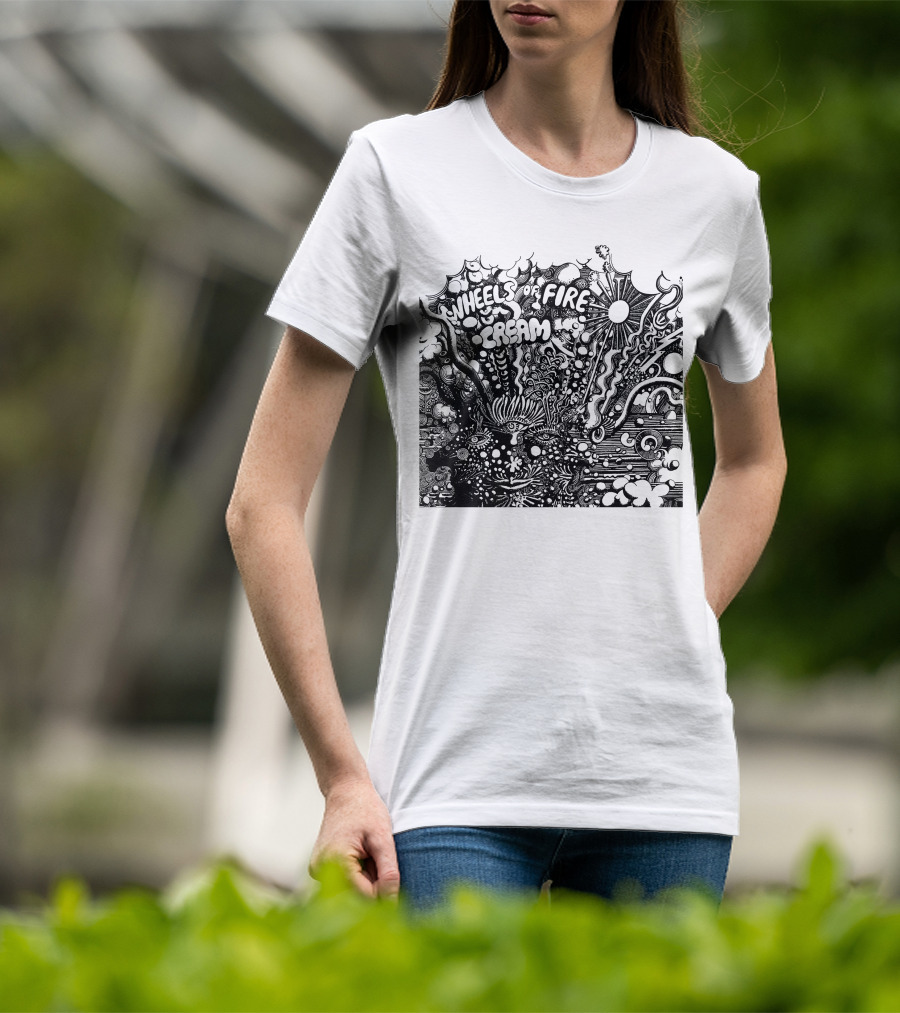 Wheels Of Fire Cream Psychedelic Artwork T-Shirt