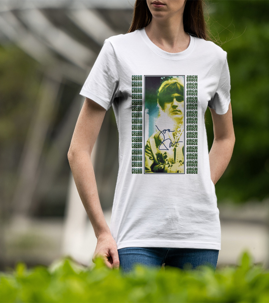 Cream Jack Bruce Signature Portrait T-Shirt