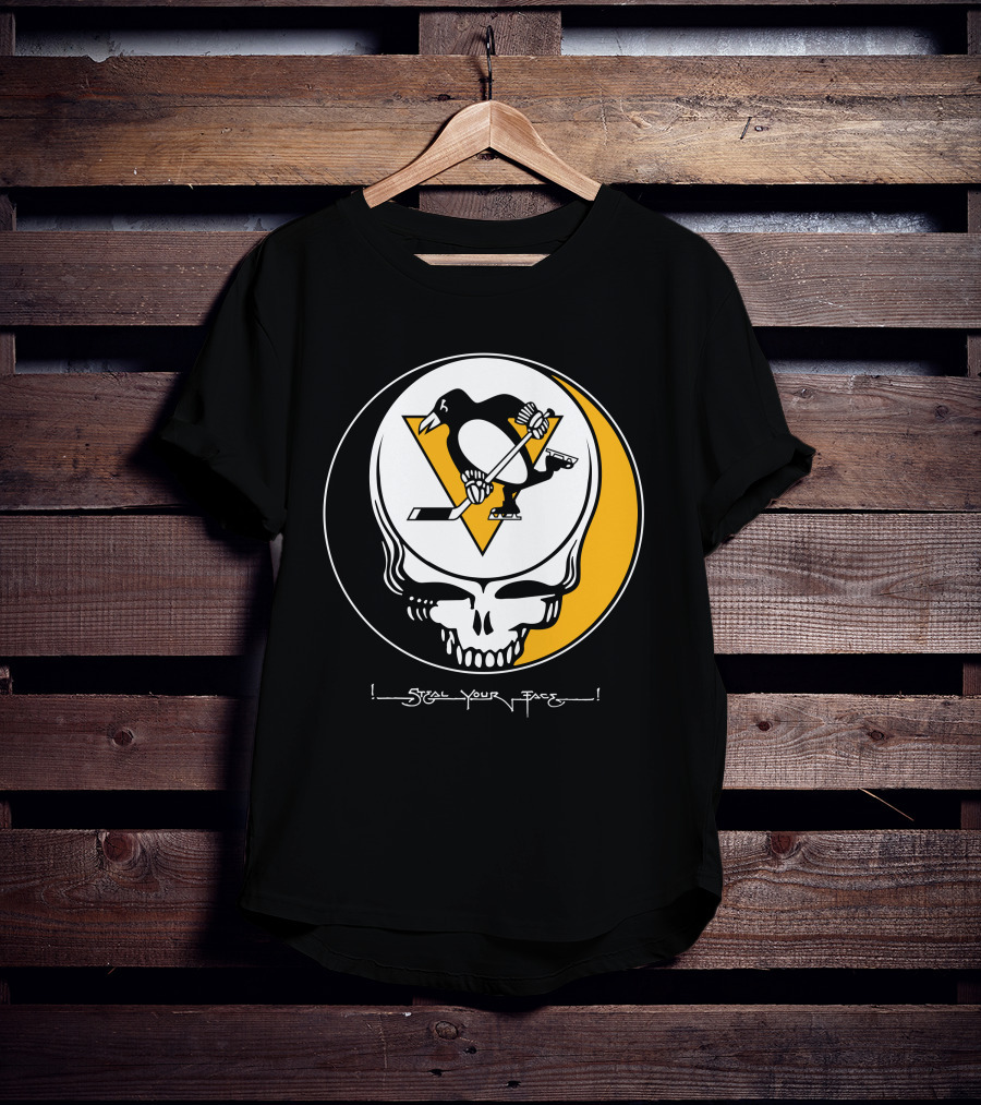 Steal Your Face Grateful Dead Pittsburgh Penguins T-Shirt