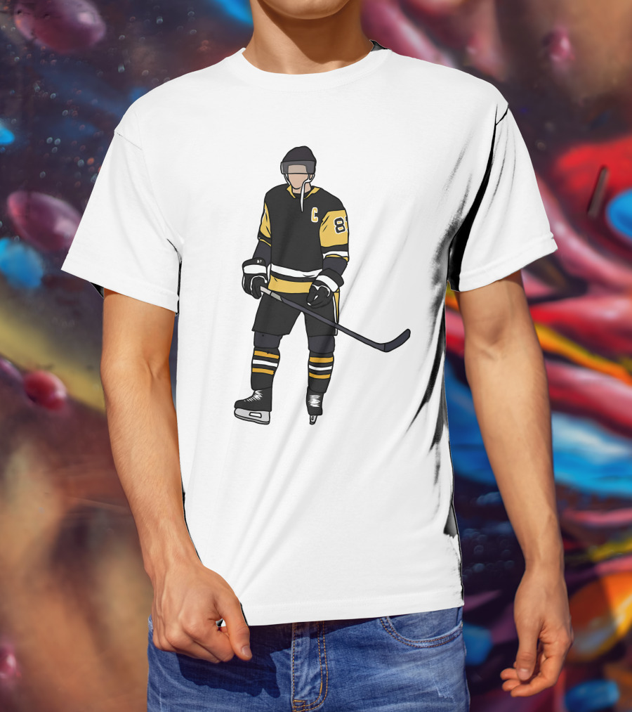 Pittsburgh Penguins Captain 87 Hockey Player T-Shirt