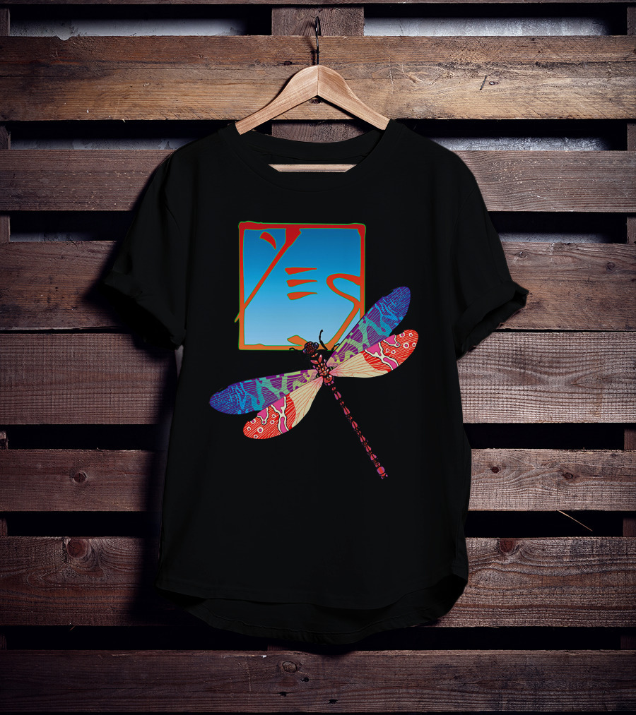 Dragonfly Psychedelic Artwork T-Shirt