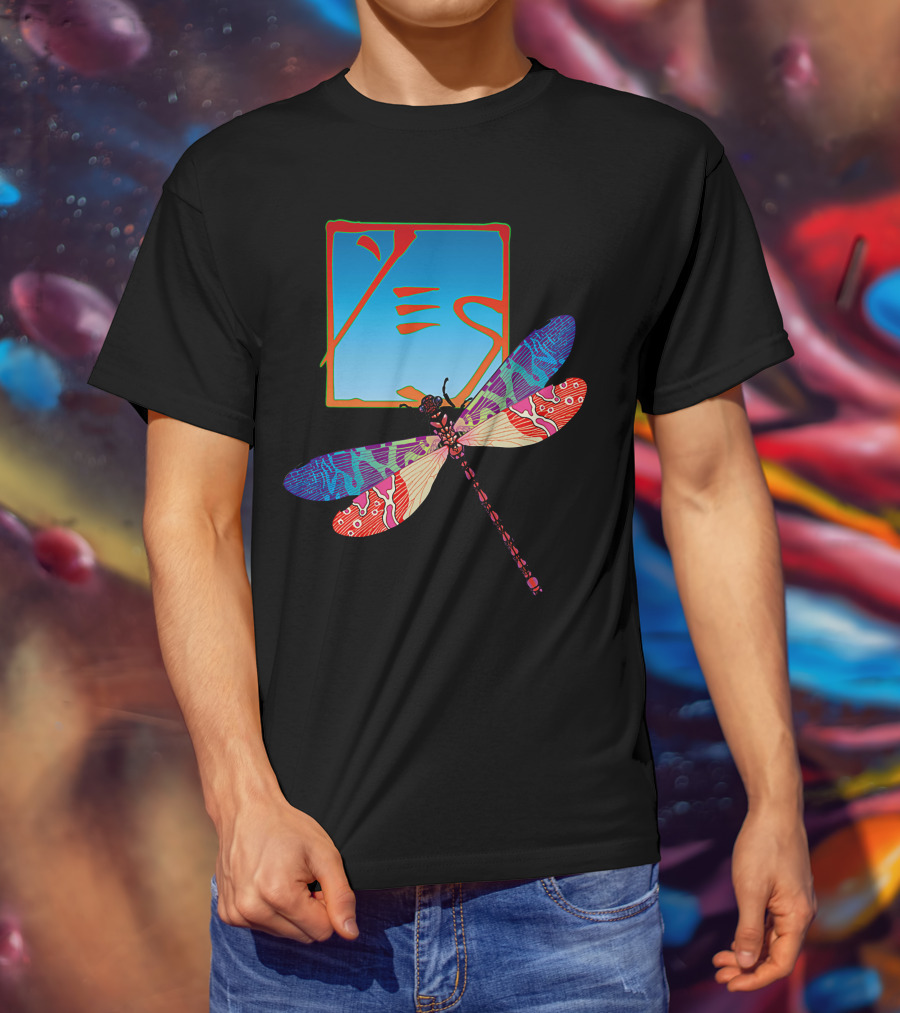 Dragonfly Psychedelic Artwork T-Shirt