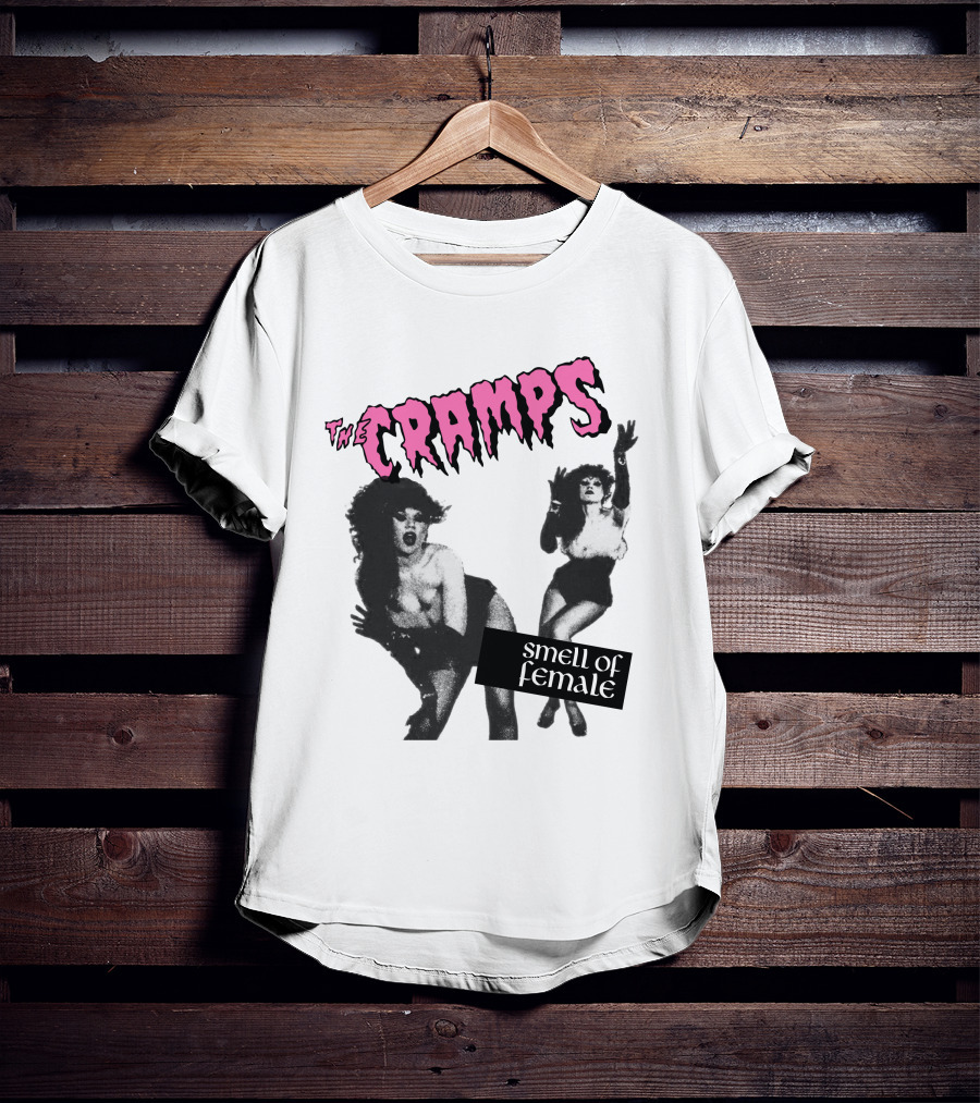 The Cramps Smell Of Female Vintage Punk Rock Album Cover T-Shirt
