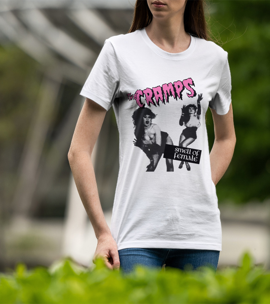 The Cramps Smell Of Female Vintage Punk Rock Album Cover T-Shirt