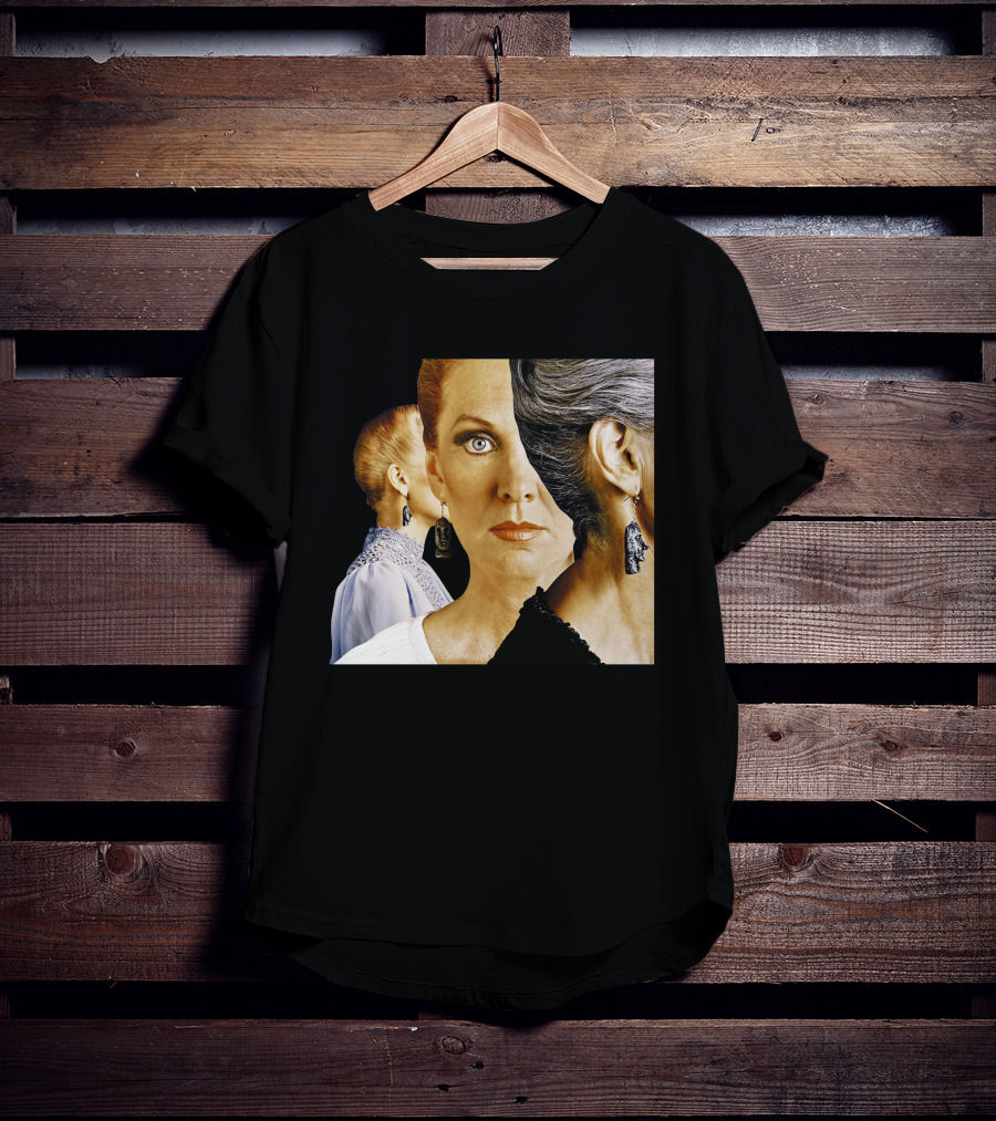 Dramatic Portrait Faces With Bold Earrings And Elegant Hairstyle T-Shirt