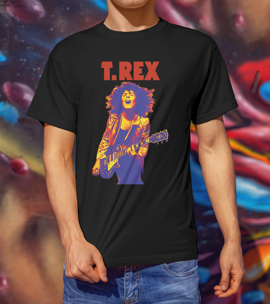 T. Rex Electric Guitar Glam Rock T-Shirt