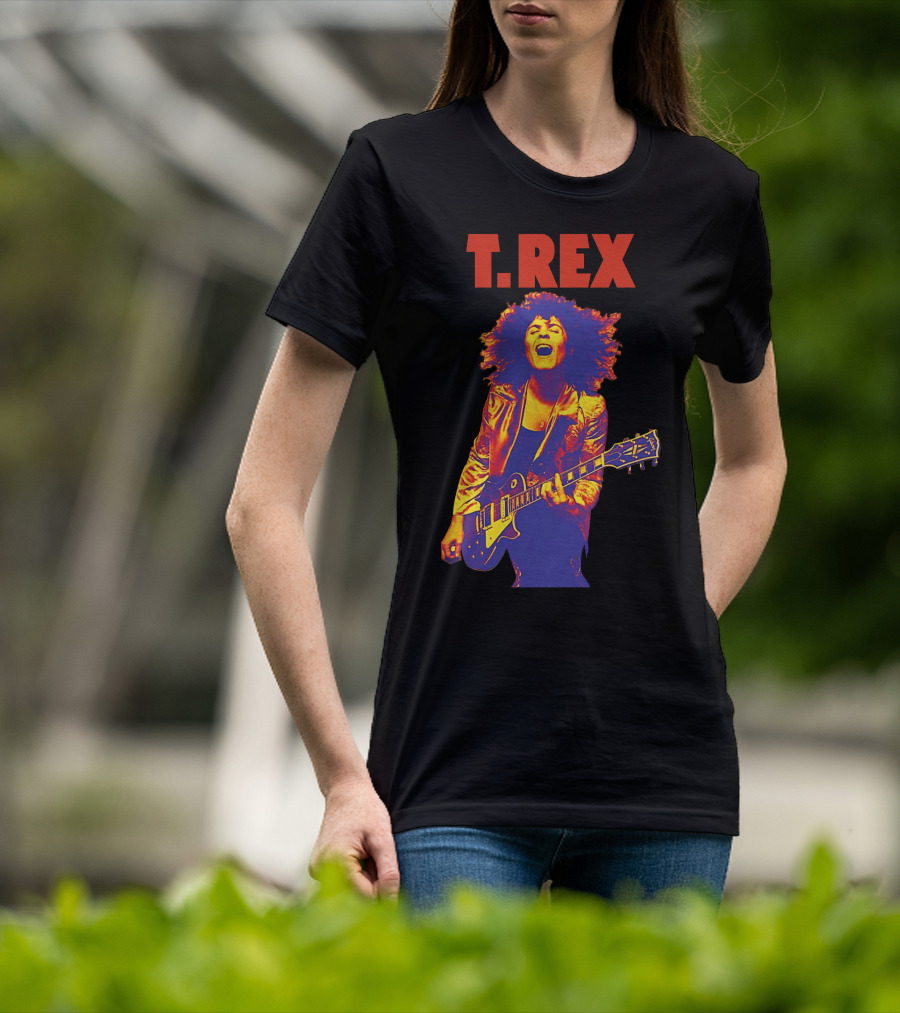T. Rex Electric Guitar Glam Rock T-Shirt