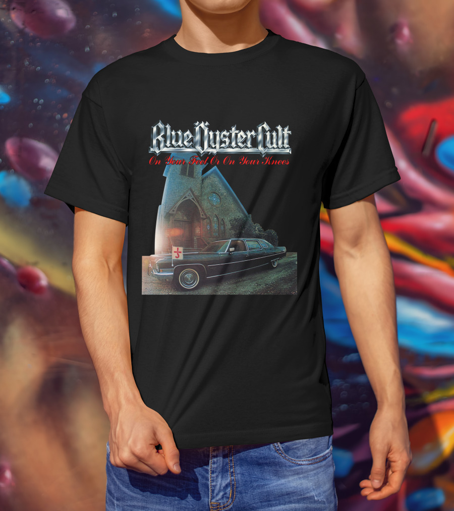 Blue Öyster Cult On Your Feet Or On Your Knees Cadillac Church T-Shirt