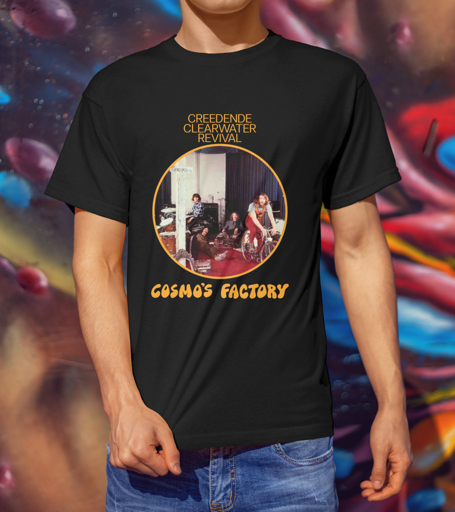 Creedence Clearwater Revival Cosmo's Factory Album Cover T-Shirt
