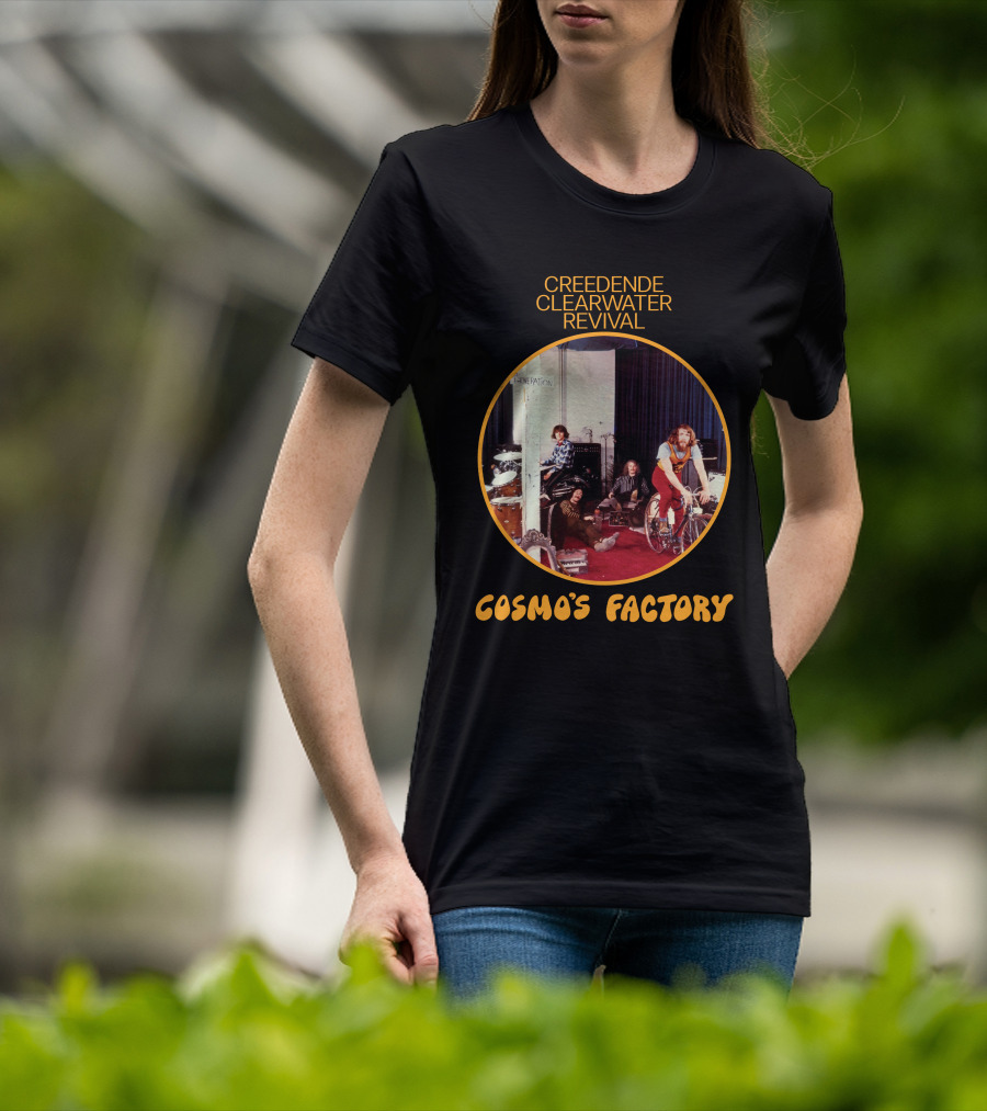 Creedence Clearwater Revival Cosmo's Factory Album Cover T-Shirt