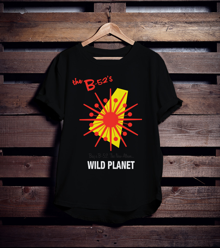 The B-52'S Wild Planet Explosion Retro Style T-Shirt