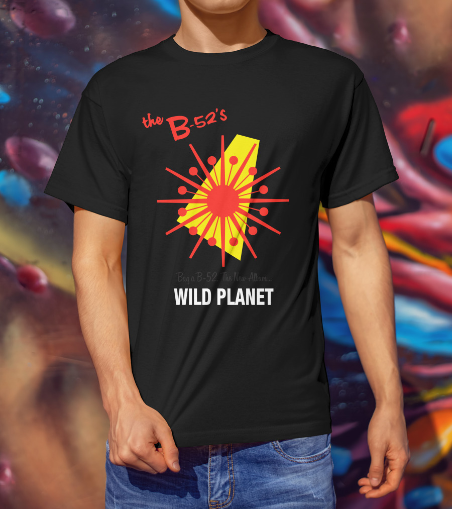 The B-52'S Wild Planet Explosion Retro Style T-Shirt