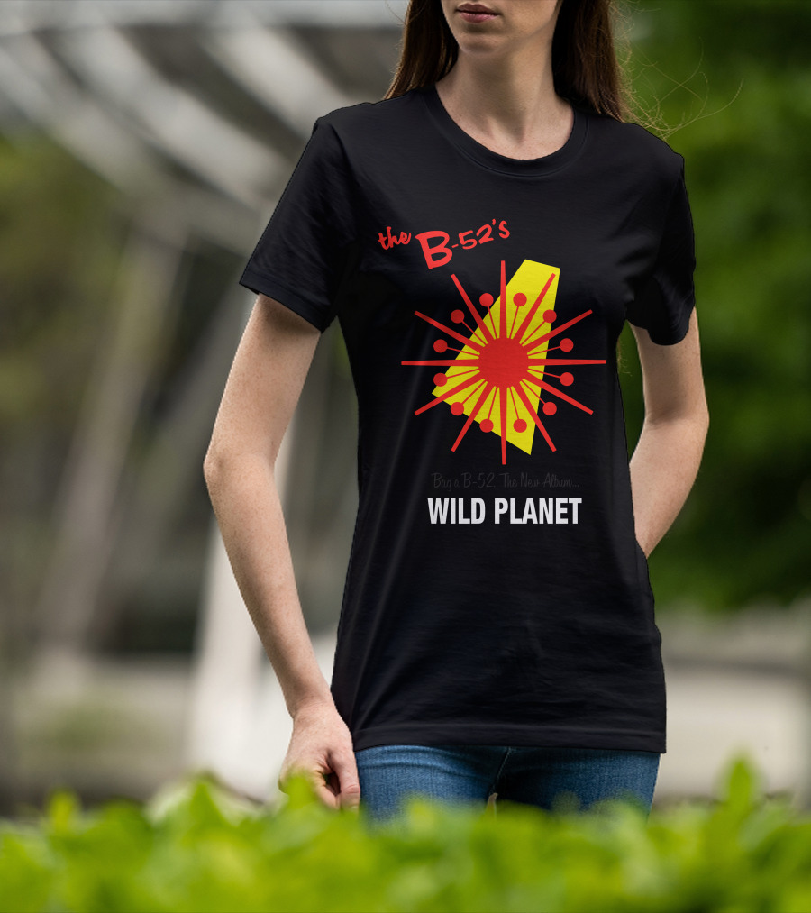 The B-52'S Wild Planet Explosion Retro Style T-Shirt