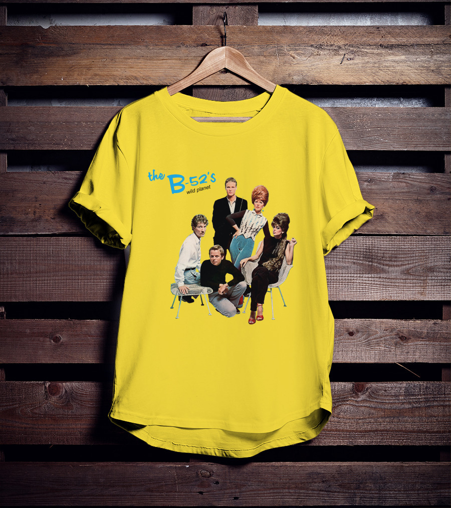 The B-52'S Wild Planet Album Cover Group Photo T-Shirt