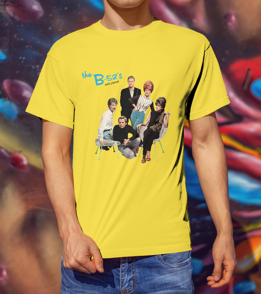 The B-52'S Wild Planet Album Cover Group Photo T-Shirt