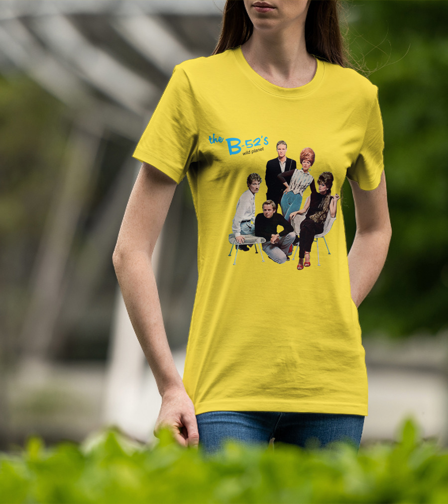The B-52'S Wild Planet Album Cover Group Photo T-Shirt