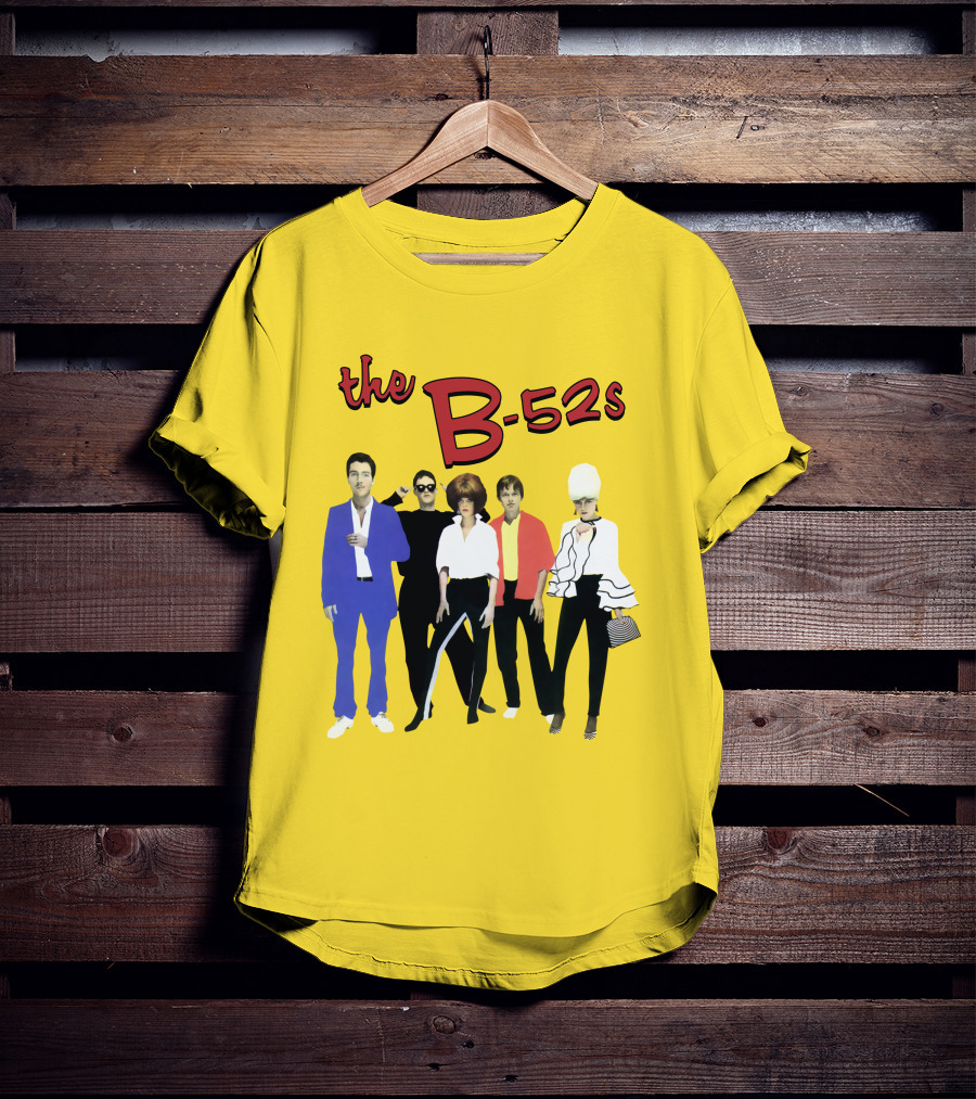 The B-52S Band Members Retro Style Ensemble T-Shirt