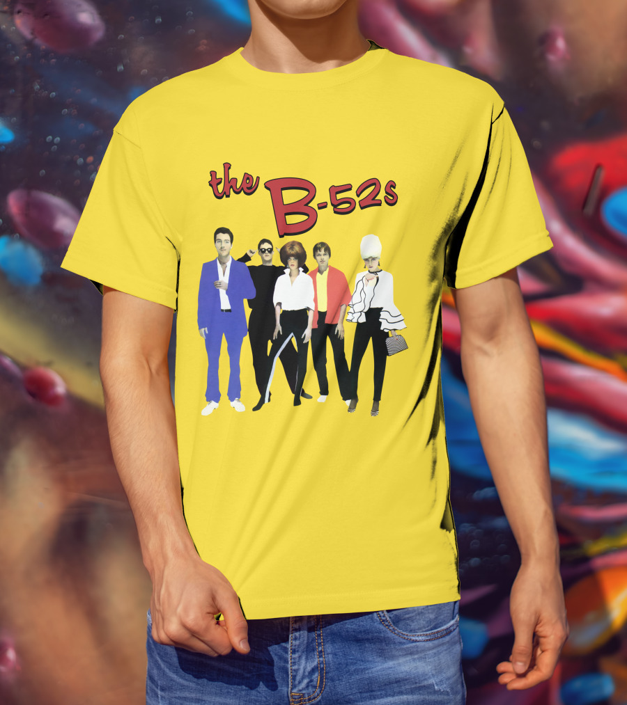 The B-52S Band Members Retro Style Ensemble T-Shirt