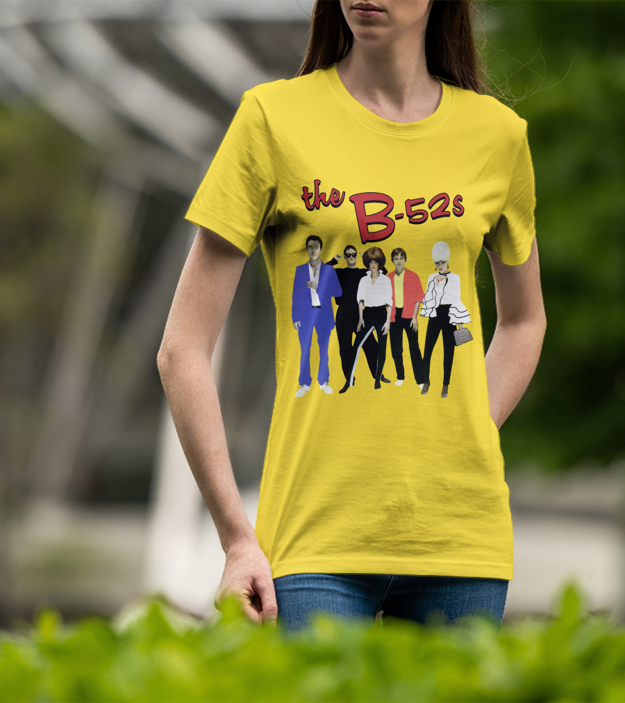 The B-52S Band Members Retro Style Ensemble T-Shirt