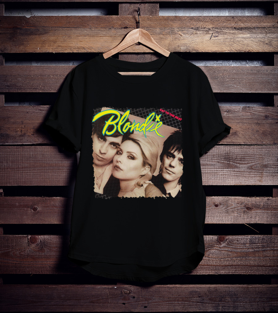 Blondie Eat To The Beat Album Cover Vintage Style T-Shirt