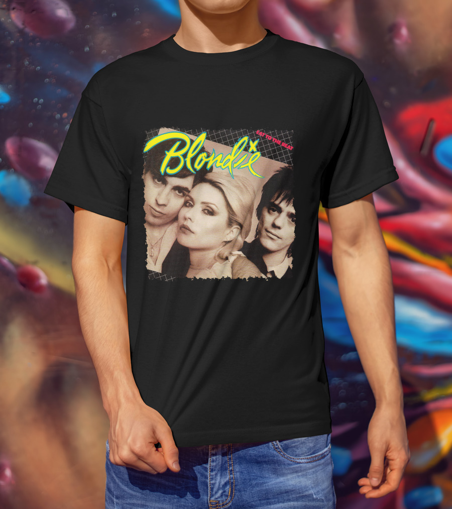 Blondie Eat To The Beat Album Cover Vintage Style T-Shirt