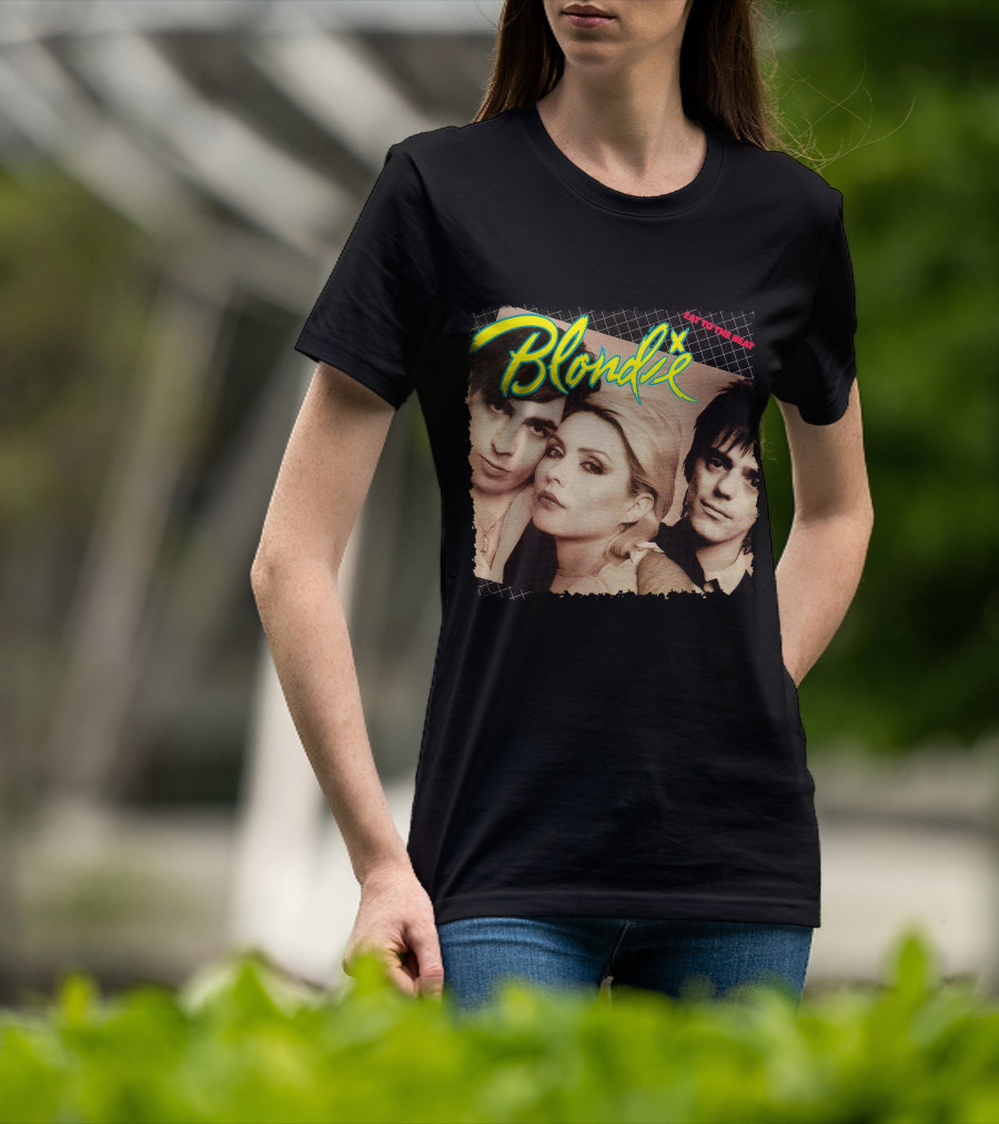 Blondie Eat To The Beat Album Cover Vintage Style T-Shirt