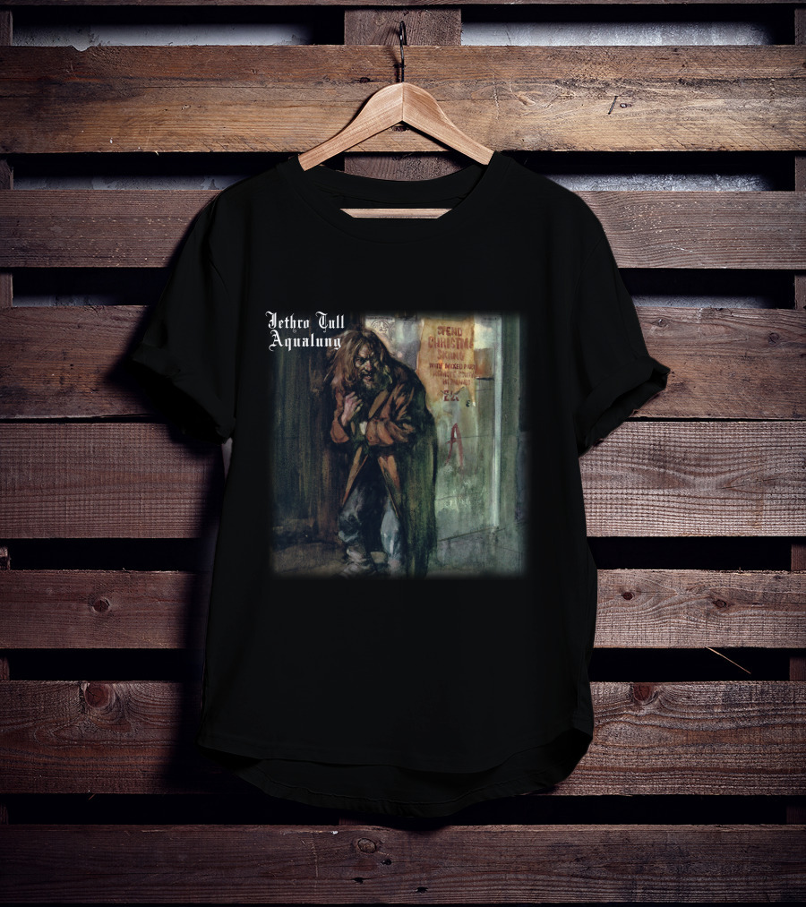 Jethro Tull Aqualung Album Art Homeless Man T-Shirt