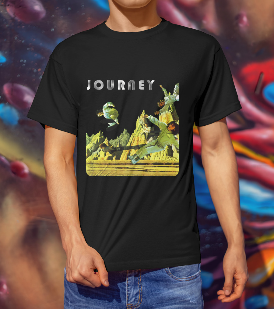 Journey Space-Themed Surreal Landscape Adventure T-Shirt