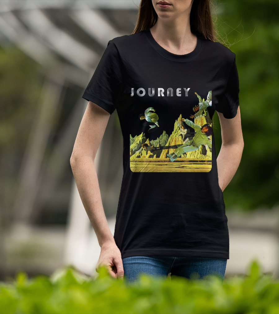 Journey Space-Themed Surreal Landscape Adventure T-Shirt